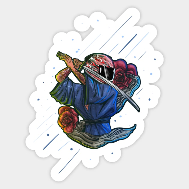 Japanese Samurai girl Sticker by Yohan4rt